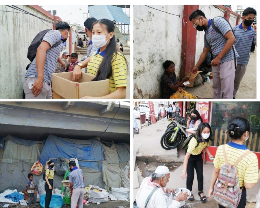 St John College students carry out charity drive