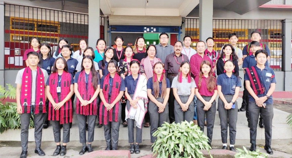 LFI College with the guest C Narola Ao on World Heritage Day on April 18.