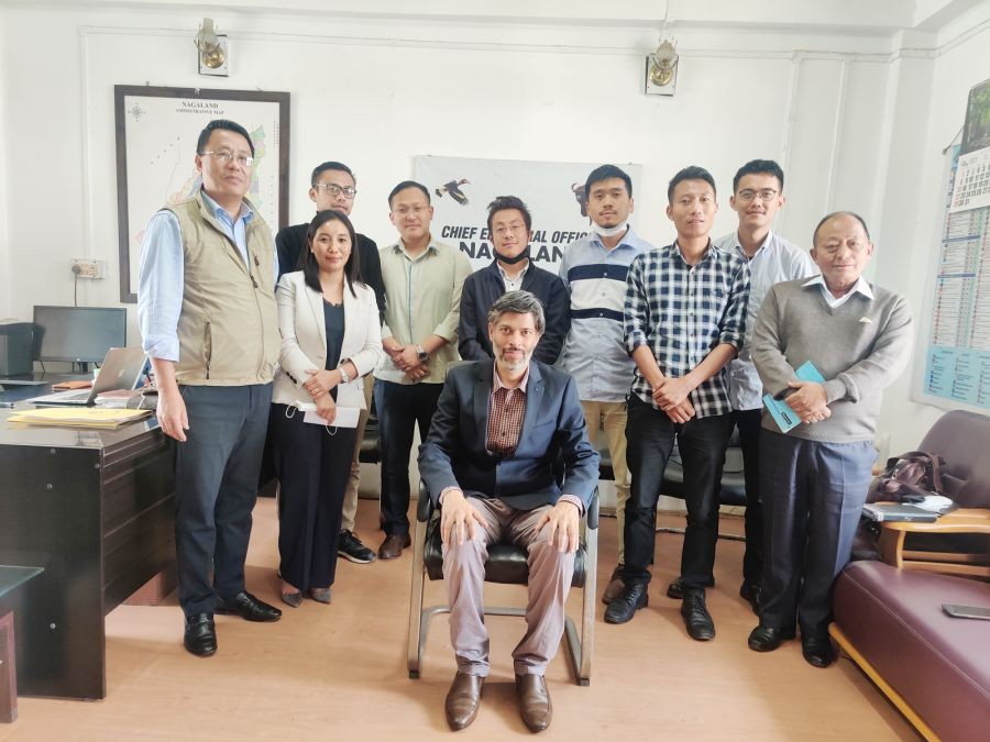 NCS (Probationers) of 2020 batch met the CEO Nagaland and other officials in the office of CEO.