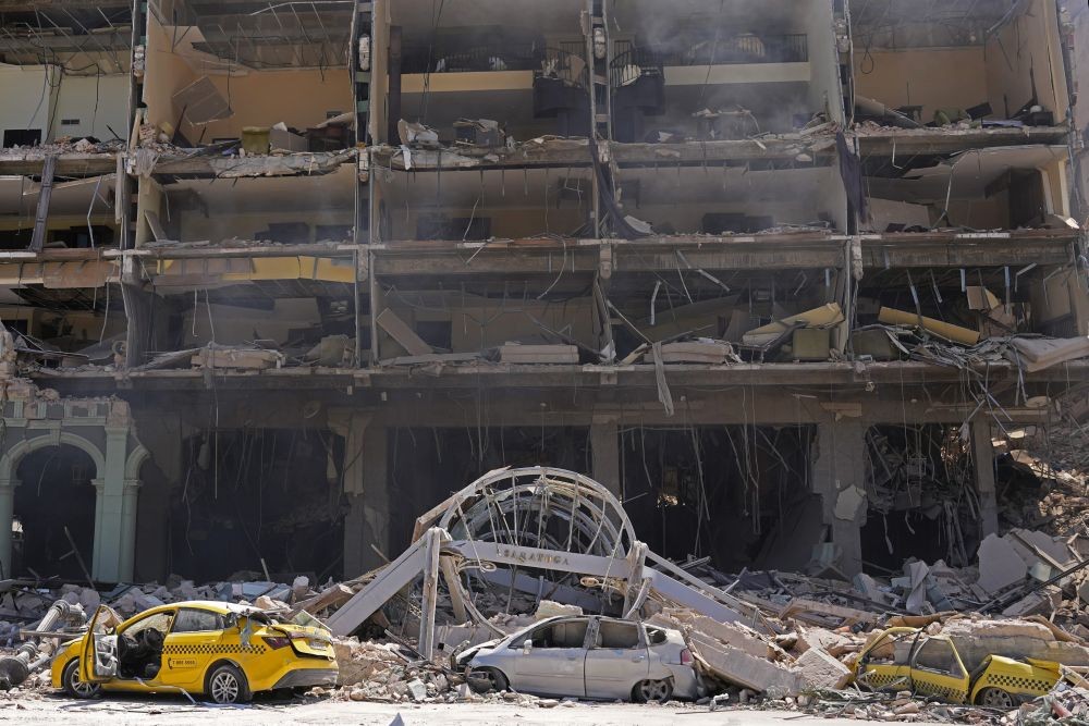 Havana : Rooms are exposed at the five-star Hotel Saratoga after a deadly explosion in Old Havana, Cuba, Friday, May 6, 2022. AP/PTI