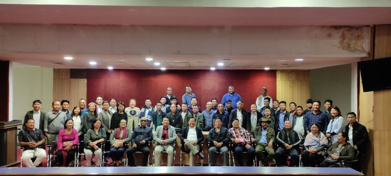 Members of the erstwhile NPF Pughoboto Division after their decision to dissolve the division on May 5.