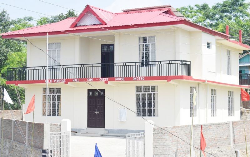The multipurpose hall-cum-guest house at Okotso village inaugurated on May 27. (DIPR photo)