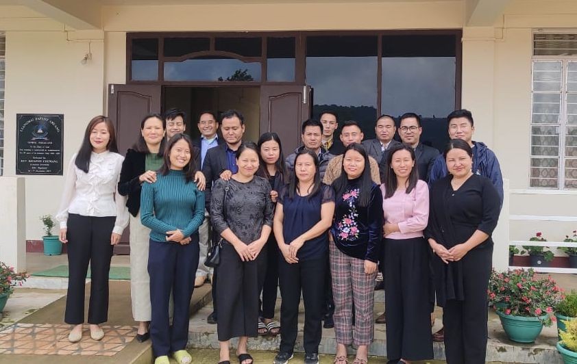 The Liangmai Theological Fellowship delegates in front of the LBA Mission Center during their 30th Annual Session from May 21 to 22.