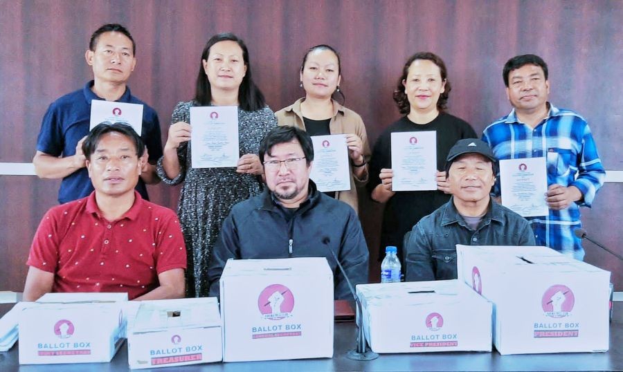 KPC executive council were elected unopposed during its election held at the DPDB Conference Hall, DC Office Complex, Kohima on May 7.