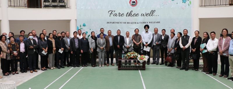 The Department of Health and Family Welfare bid farewell to retiring Principal Director, Dr Neikhrielie Khimiao.