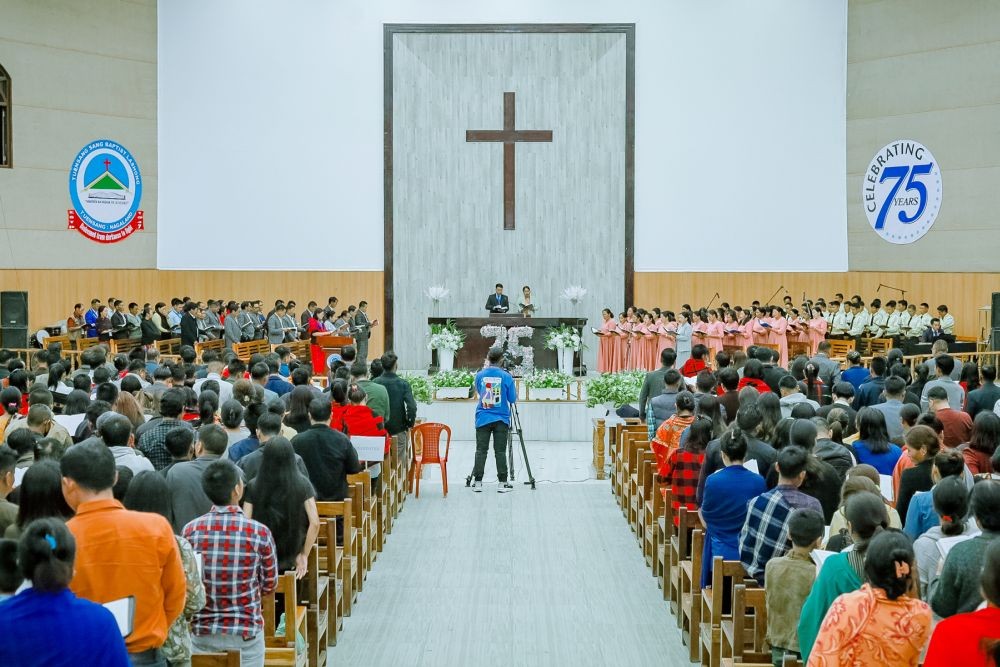 Tuensang Village Baptist Church platinum jubilee celebration is underway at Tuensang village from May 20. (Morung Photo)