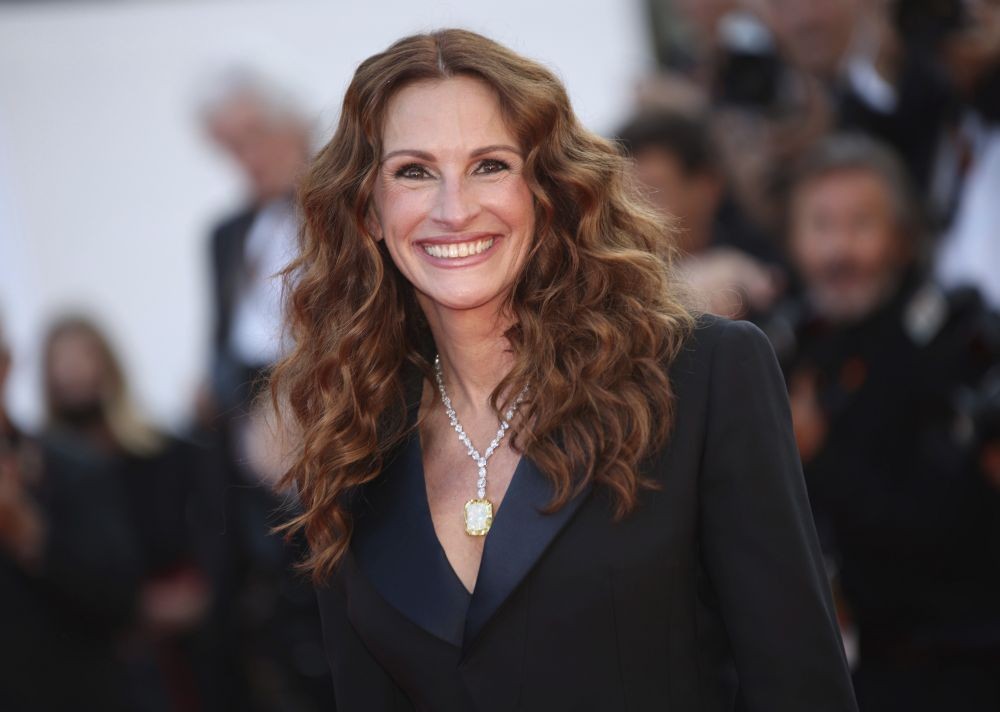 Julia Roberts poses for photographers upon arrival at the premiere of the film 'Armageddon Time' at the 75th international film festival, Cannes, southern France, Thursday, May 19, 2022. AP/PTI