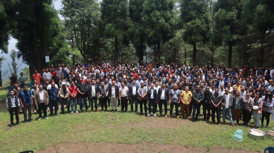 The delegates after the meeting at Glory Peak, Pfutsero on June 8. 