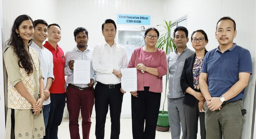 Members of KSCDL, KMC and WRI, India after the signing of the Memorandum of Understanding (MoU) in Kohima.