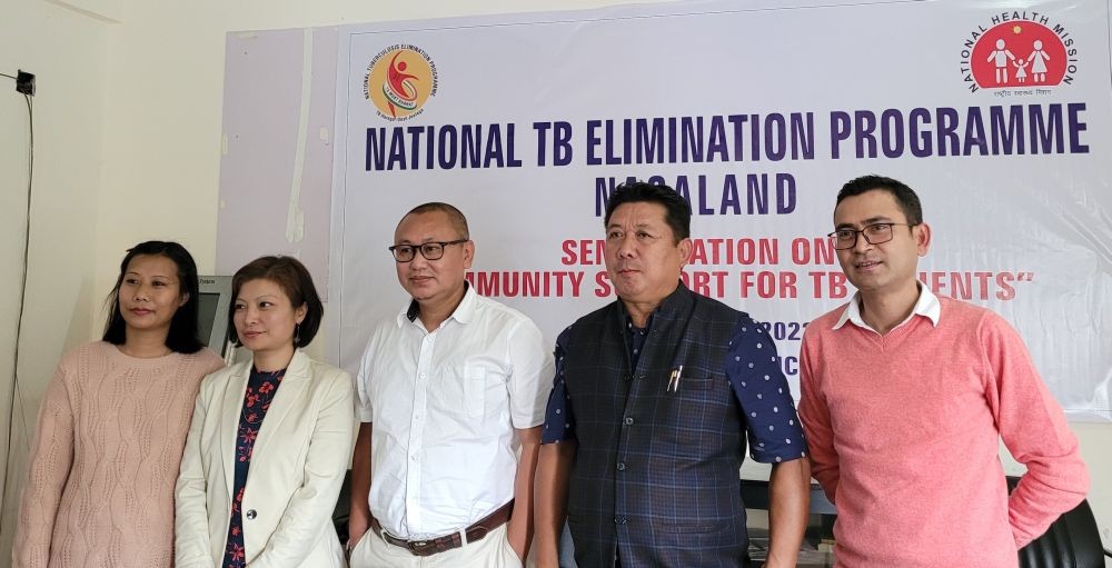 Dr Tiasunup Pongener and others during the ‘Media sensitization on TB: Working towards TB free Nagaland by 2025’ programme in Kohima on June 17. (Morung Photo)
