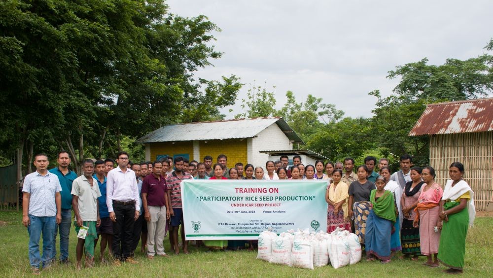Resource persons and participants during the programme at Amaluma village on June 10. (Photo Courtesy: ICAR)