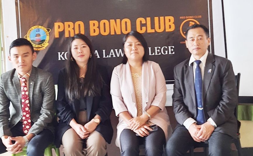 Principal Soni, David Shiu along with resource persons Asst Professor Kezhokhoto Savi and Neiteo Koza on June 10. (Photo Courtesy: KLC Media Cell)
