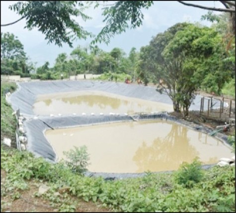 The unique water harvesting scheme executed by the HQ 5 Sector Assam Rifles located in South Nagaland. (Photo Courtesy: PRO, HQ IGAR-N)