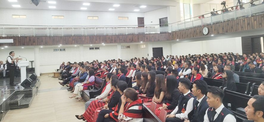 Nyenghong highlights significance of Phom Day during the observance of 70th Phom Day in Kohima on June 6. (Morung Photo)