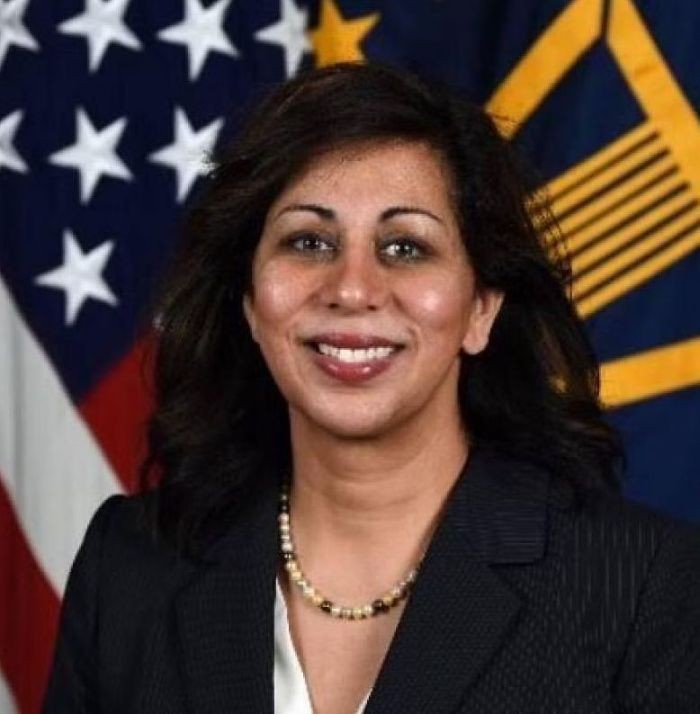 Indian American security expert Radha Iyengar. ( Photo | Twitter, @DepSecDef_COS)