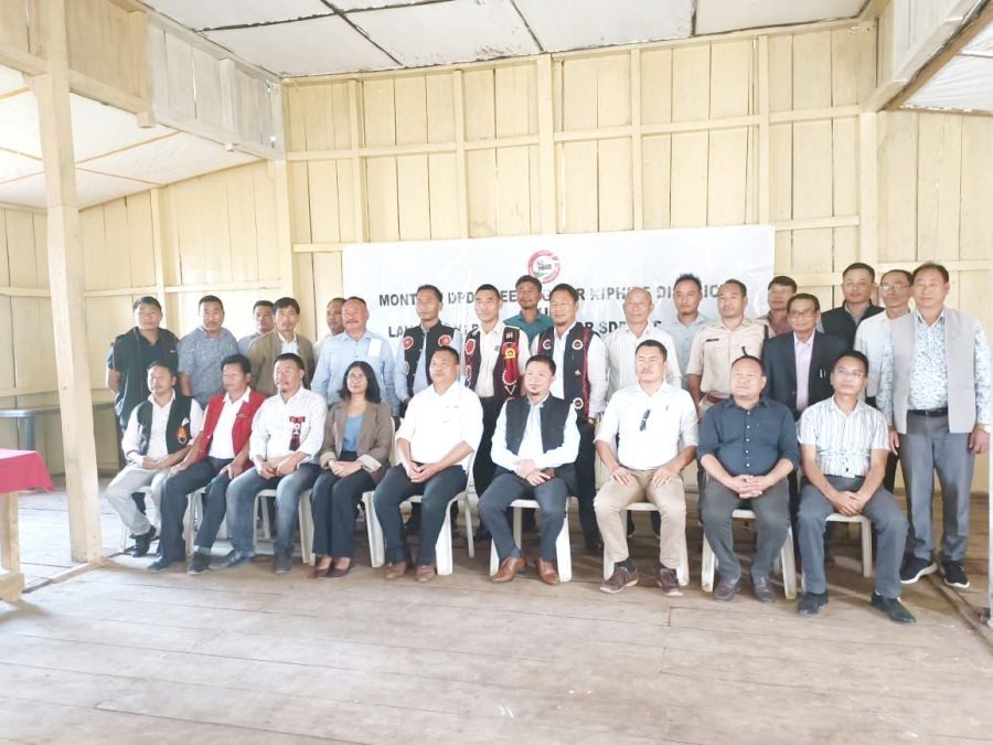 NLA Dy Speaker T Yangseo Sangtam along with officer and civil society leaders at Pungro town on June 7. (Morung Photo)