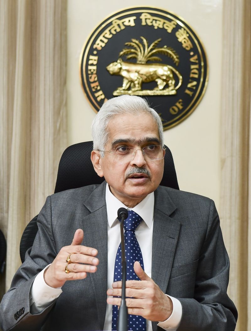 Reserve Bank of India (RBI) Governor Shaktikanta Das addresses a press conference at RBI headquarters, in Mumbai on June 8, 2022. (PTI Photo)