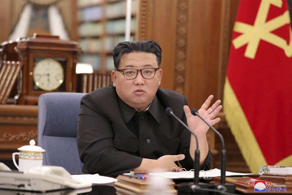 In this photo provided by the North Korean government, North Korean leader Kim Jong Un attends a meeting of the Workers' Party of Korea in Pyongyang, North Korea Monday, June 27, 2022. Independent journalists were not given access to cover the event depicted in this image distributed by the North Korean government. The content of this image is as provided and cannot be independently verified. Korean language watermark on image as provided by source reads: "KCNA" which is the abbreviation for Korean Central News Agency. AP/PTI(