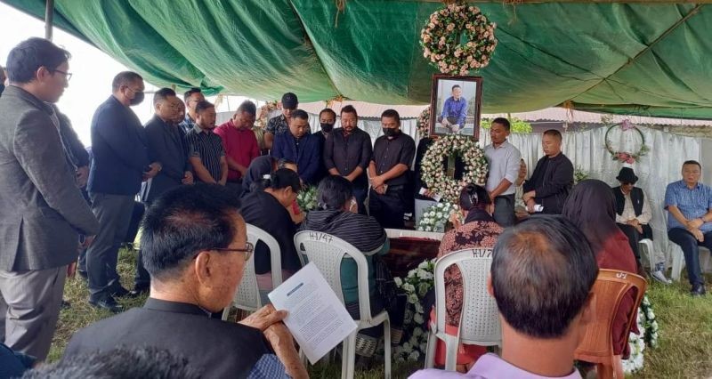 Funeral service of late Vekuto Vero in Phek town on July 15.
