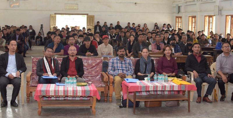 A section of participants seen with the resource persons and NEPED Team Members at the workshop for handicraft artisans at Pfütsero on July 1. (Morung Photo)