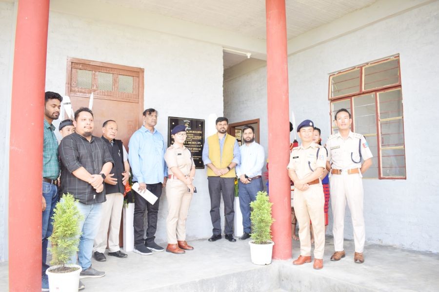 Lt Ved Prakash, IPS Building inaugurated at Mokokchung