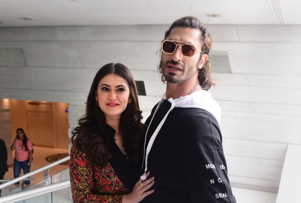 New Delhi: Bollywood actors Vidyut Jamwal and Shivaleeka Oberoi during promotion of their upcoming film Khuda Hafiz Chapter 2, in New Delhi, Saturday, July 2, 2022. (PTI Photo)