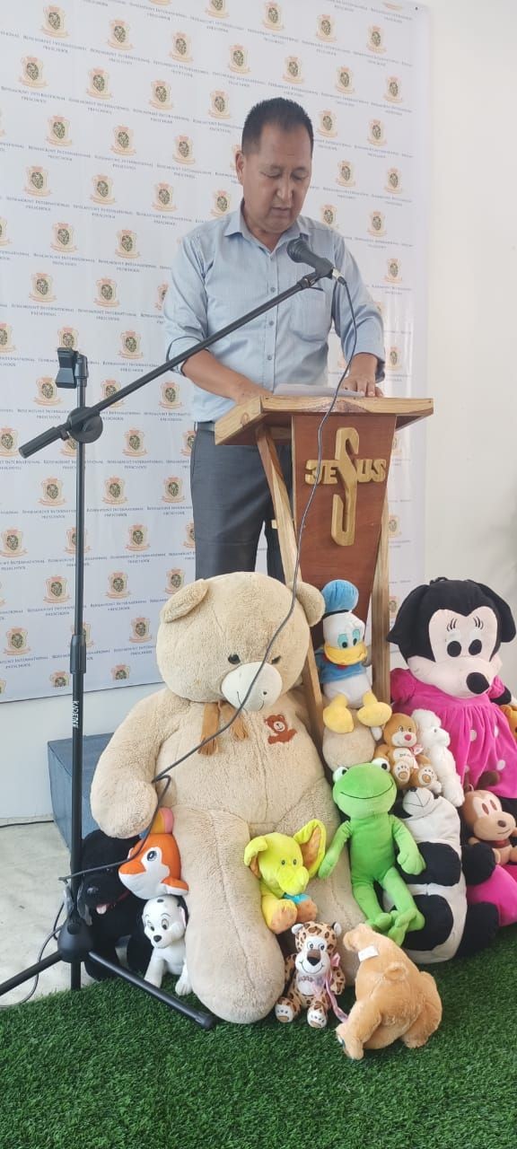 Keneikesangulie Zumu addressing the inaugural programme of the new building of RIPS Chümoukedima on July 4.