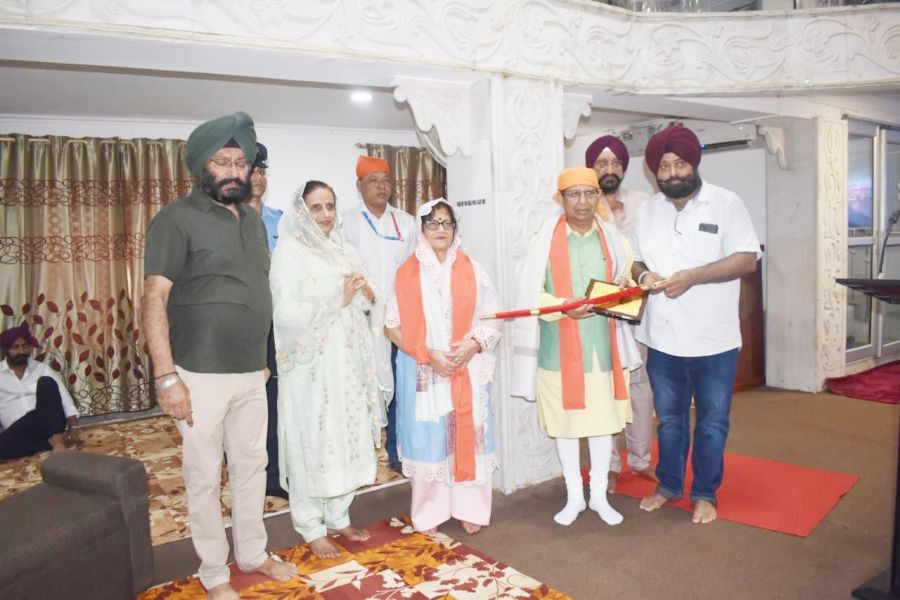 Nagaland Governor, Prof Jagdish Mukhi at the Gurudwara Sri Guru Singh Sabha, Marwari Patti Dimapur on July 31.