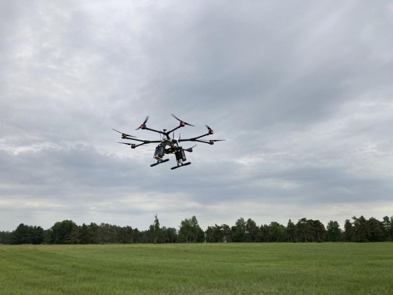 A drone flies at one of the Federal Aviation Administration’s designated drone testing sites run by nonprofit Northeast UAS Airspace Integration Research Alliance Inc., at Griffiss International Airport in Rome, N.Y., on June 11, 2021. The FAA is working to relax some aviation rules to allow some drone operators to fly their machines out of their line of sight. (AP File Photo)