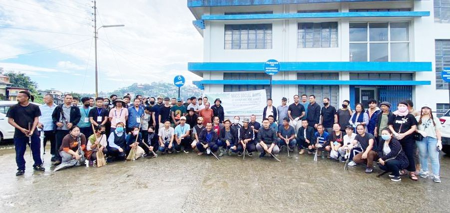 Section of gathering during the kick off activities of WAC at Bayavii in Kohima on August 6.  (Morung Photo)