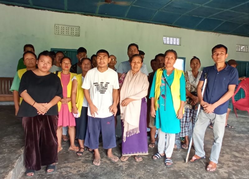 Some of the participants during the AWARENESS cum consultation programme on disabilities held at New Jalukie Village, Peren on August 31.