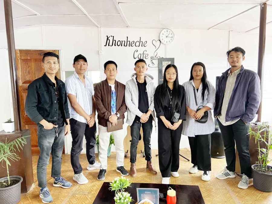 Members during the meeting held at Khonheche Café on August 2.