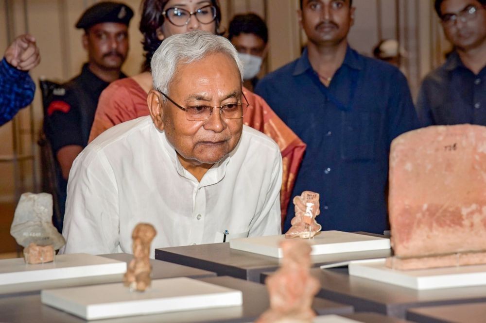 Patna: Bihar Chief Minister Nitish Kumar during Bihar Museum's foundation day celebrations, in Patna, Sunday, Aug. 7, 2022. (PTI Photo)