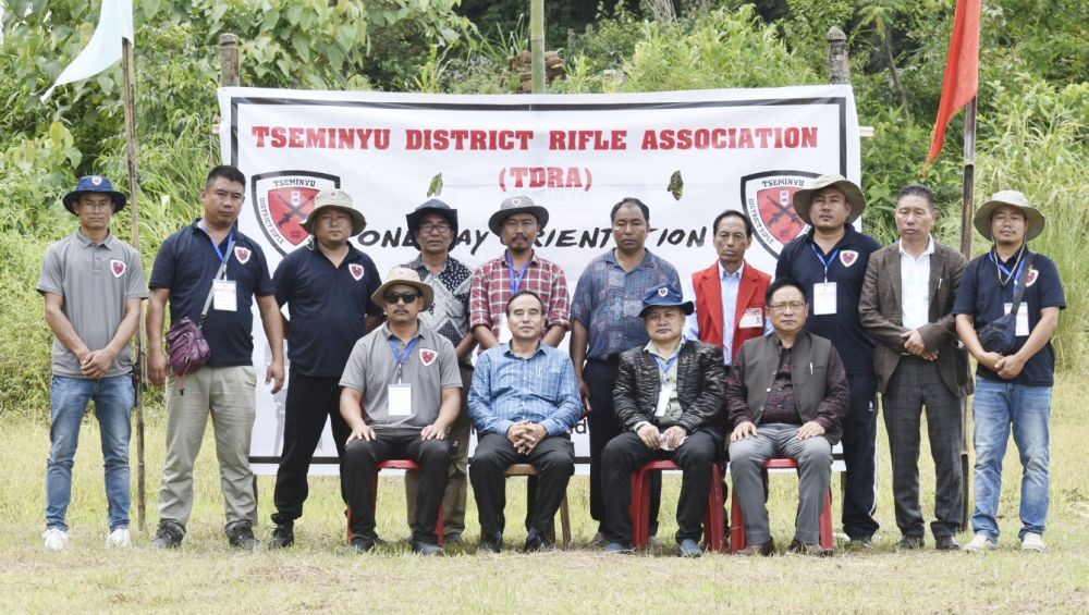 Officials during the one-day orientation-cum-selection trial for rife shooting organised by TDRA on August 8. (Photo Courtesy: Jetilo Apon, Secretary, TDRA)