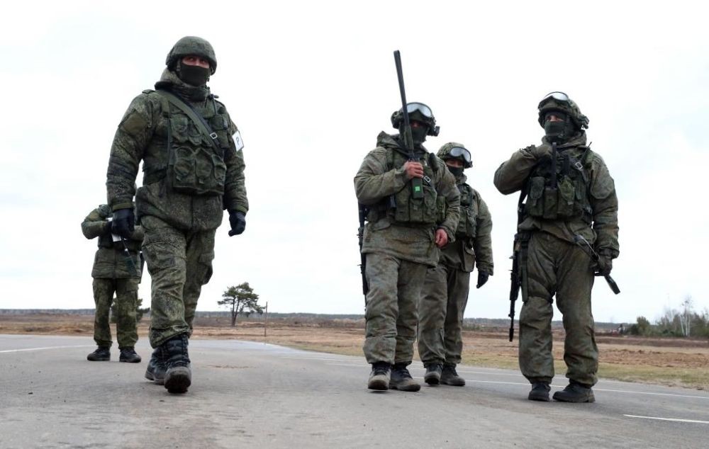 A view of the Russian-Belarusian exercises, dubbed Allied Resolve 2022, in Belarus. (Photo by Henadz Zhinkov/Xinhua/IANS)