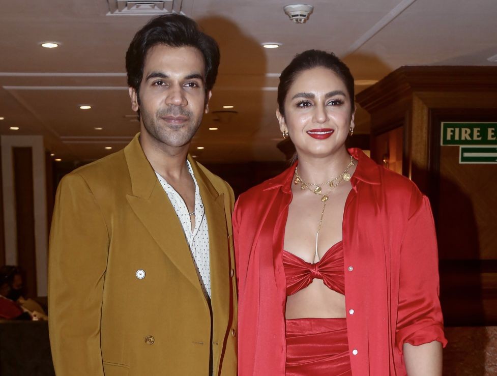 Mumbai: Bollywood actors Huma Qureshi and Rajkummar Rao pose for photos during the Netflix Films Day event, in Mumbai, Monday, Aug. 29, 2022. (PTI Photo)(