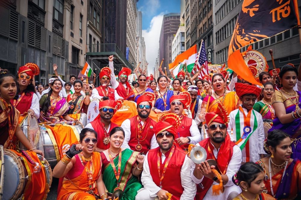 World's biggest Indian parade outside nation celebrated in New York.(photo:@NYCMayor/Twitter)