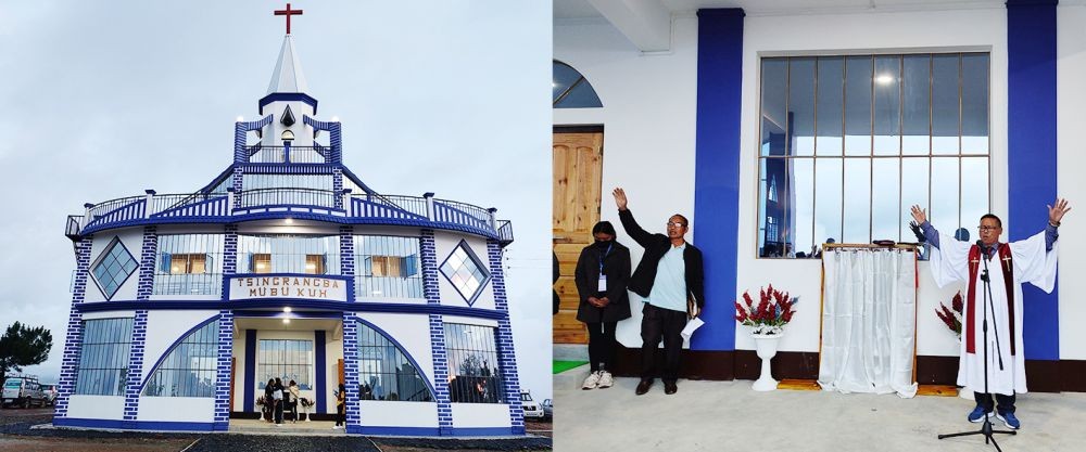 The new church building of Old Tsadang Baptist Church under PO Chare was inaugurated by Rev Y Imti Sangtam, Executive Secretary, United Sangtam Baptist Lithro Ashimükhong (USBLA) on August 6.