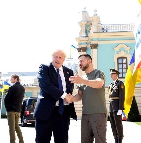 UK PM Boris Johnson and Ukraine's Volodymyr Zelensky.(photo:Instagram)