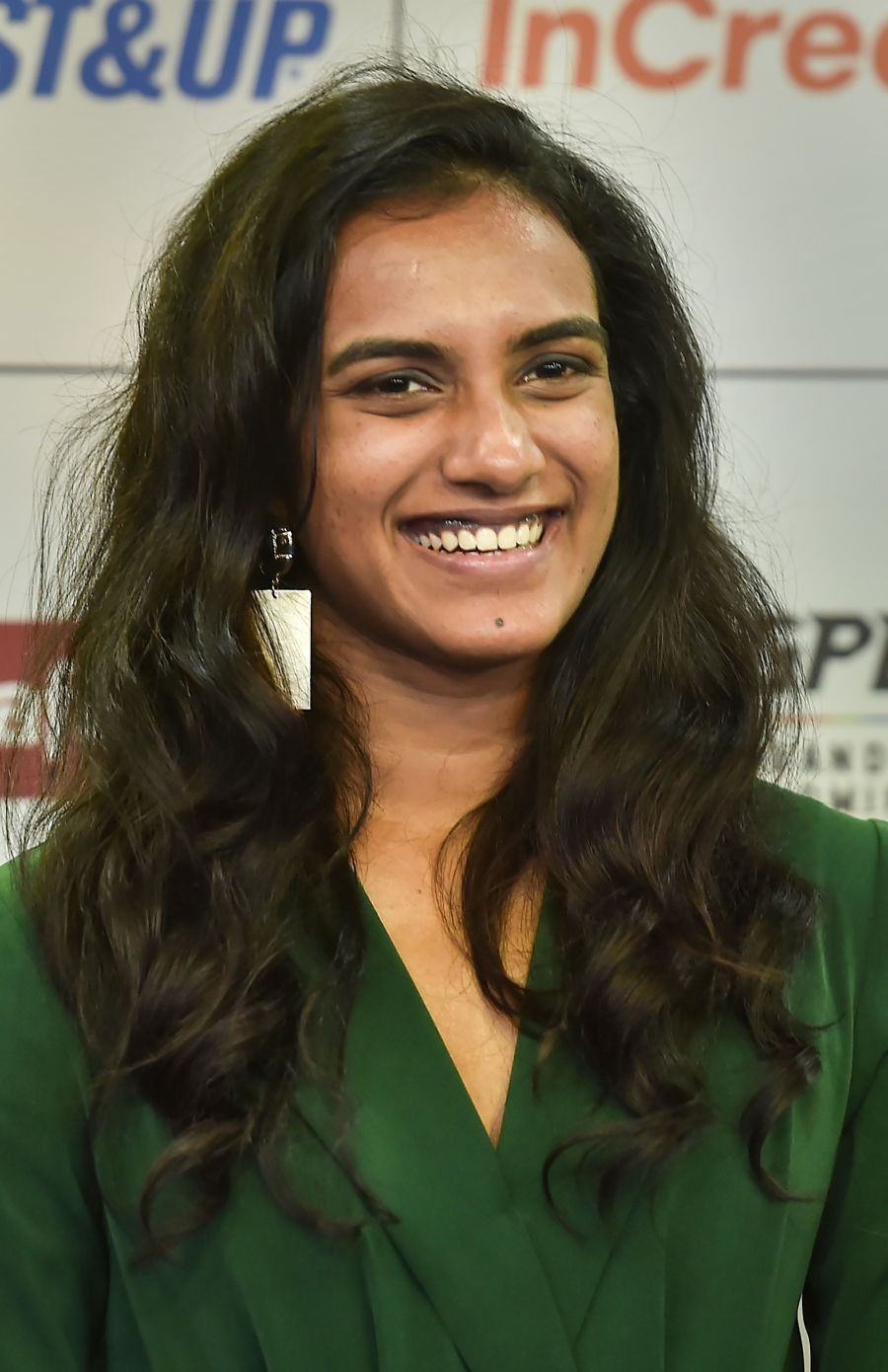 Bengaluru: Indian badminton player P V Sindhu gestures during the prize distribution ceremony of Grand Prix Badminton league (GBPL) at Karnataka Badminton Association in Bengaluru, Sunday, Aug. 21, 2022. (PTI Photo/Shailendra Bhojak)(
