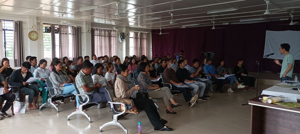 Resource persons and trainees during the training at District Hospital, Kiphire on August 30.