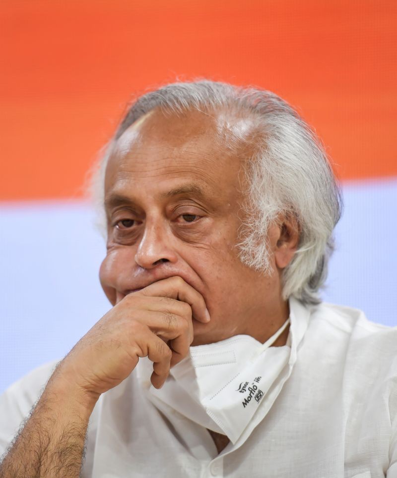 Senior Congress leader Jairam Ramesh during a press conference at AICC headquarters, in New Delhi. (PTI File Photo)