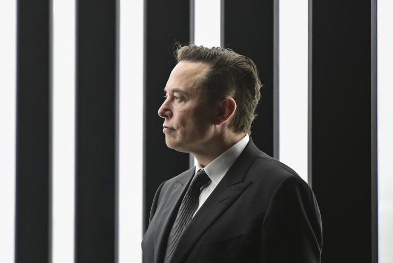 Elon Musk, Tesla CEO, attends the opening of the Tesla factory Berlin Brandenburg in Gruenheide, Germany, March 22, 2022. (AP File  Photo)