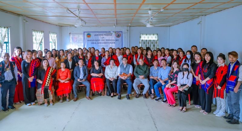 Hanglen Block Level Federation under NSRLM, Sangsangnyu block, Tuensang district was launched in Tuensang on September 14. (Morung Photo)