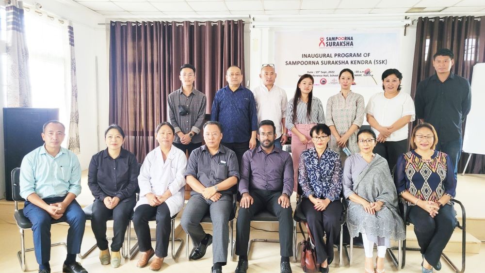 Dignitaries during the launching of Sampoorna Suraksha Kendra held in Kohima on September 19. (Morung Photo)