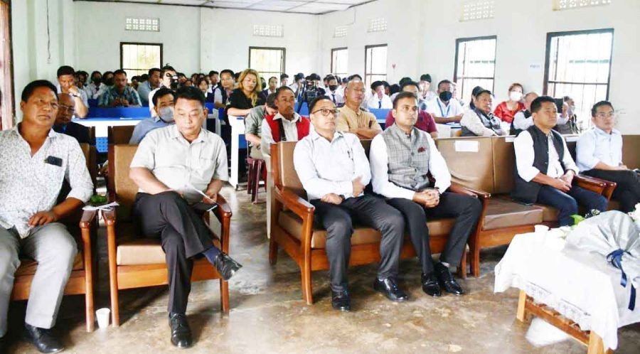 A section of the gathering attending the inauguration of the first School of Excellence in Skill Development in Nagaland on September 12. (DIPR Photo)