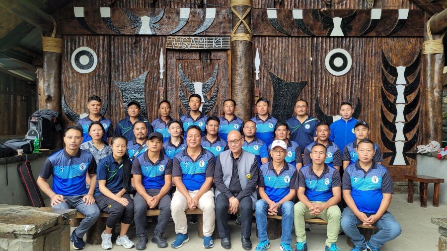 KDVA officials and members during 17th Foundation Day at Kisama on September 3. (Morung Photo)