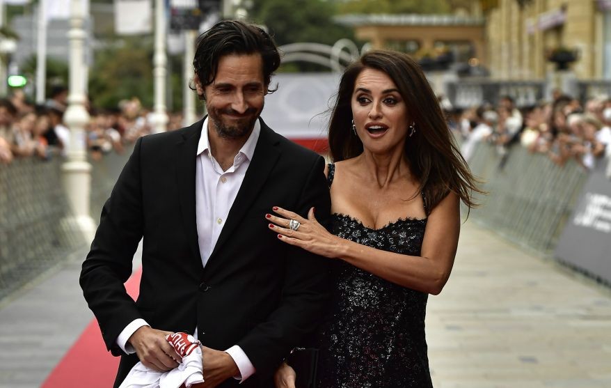 Spanish actress Penelope Cruz poses for the media with Argentinian actor Juan Diego Botto during the red carpet at the 70th San Sebastian Film Festival, in San Sebastian, northern Spain, Friday, Sept. 16, 2022. Penelope Cruz will be receiving Spanish National Cinematographic Award for her contribution to the cinema on next Saturday 17. AP/PTI