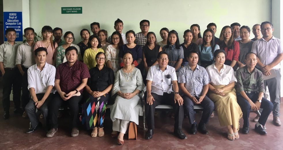 The state-level Academic and Administrative Audit (AAA) team with the C-Edge College faculty and others on August 31.