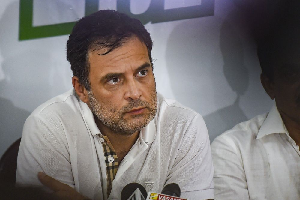 Kanyakumari: Congress leader Rahul Gandhi addresses media during the ongoing 'Bharat Jodo Yatra' of Congress, at Puliyurkurichi in Kanyakumari district, Friday, Sept. 9, 2022. (PTI Photo/Atul Yadav)